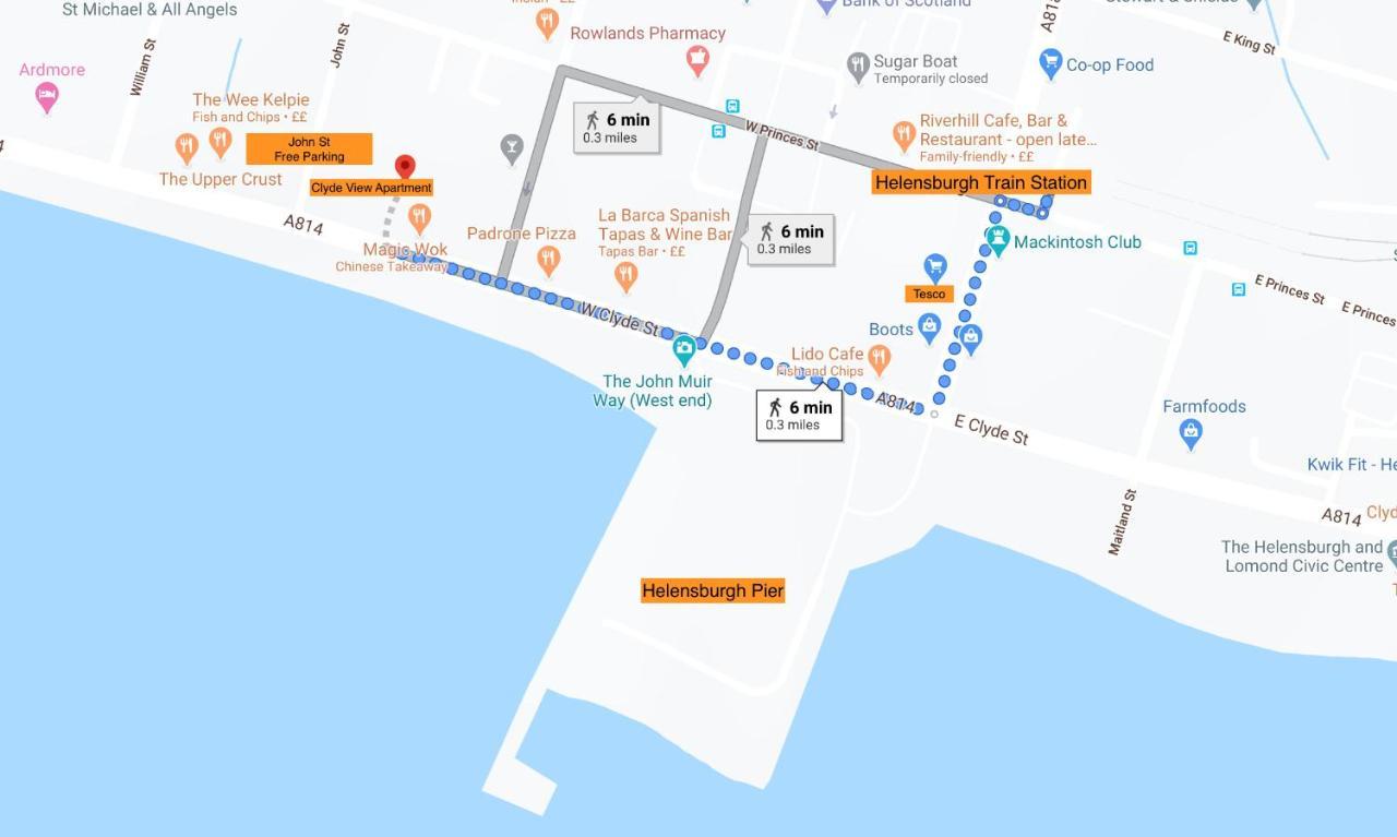 Clyde View Apartment 海伦斯堡 外观 照片
